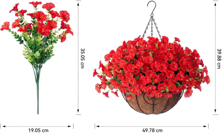 💐💐 Zimná limitovaná edícia 2025 ✨ Umelé sirôtky (petúnie) s UV simuláciou
