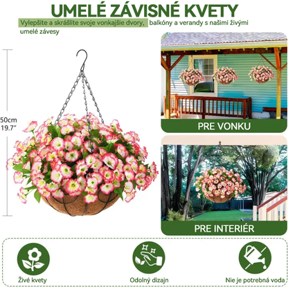 💐💐 Zimná limitovaná edícia 2025 ✨ Umelé sirôtky (petúnie) s UV simuláciou